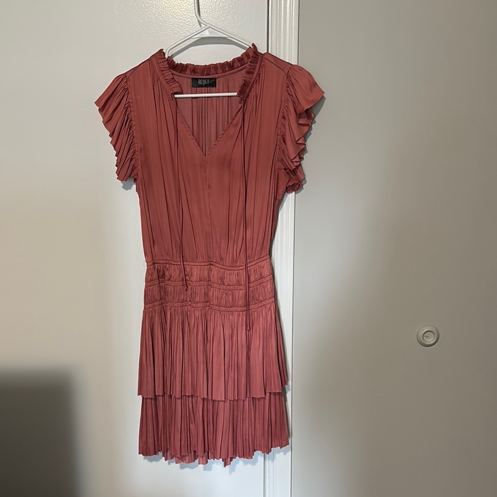 The Reset Pink Flutter Sleeve Sundress